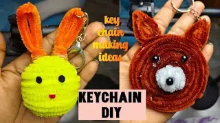 KEYCHAIN Making Form PIPE CLEANER  #keychain #youtube #youtubevideo #yt #ytviral @pinkgallery6613