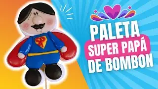 Cómo hacer una PALETA DE MALVAVISCO PARA EL DIA DEL PADRE/ paleta de bombón SUPER PAPÁ