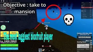 Escorting the most LAGGIEST player [Bloxfruits]