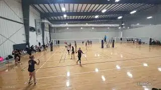 1/4/26 GEVA PL P2  Set 2 vs. Sideout16N Carly (Ella Frisbie, #11/Setter, Class of 2028)