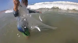 PESCARIA DE  TAINHA COM GALÃO MALHADEIRA EM FORTALEZA! praia do futuro