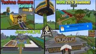 TechnoGamerz Minecraft Survival World Download 2026 || Free 🤯 Java+MCPE