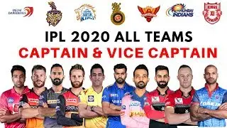 Vivo IPL 2020 All Teams Captains List | IPL 2020 All Teams Final Captains & Vice Captains