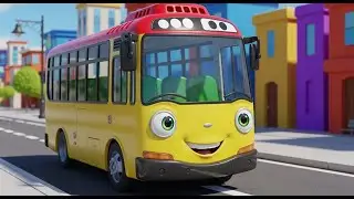 Wheels on the Bus Colors | Color Learning Nursery Rhyme for Kids | Songs for Children