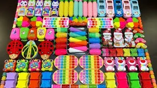 RELAXING WITH CLAY PIPING BAGS VS MAKEUP VS GLITTER ! Mixing Random Things Into Slime #4958