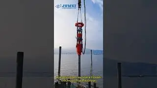 Hydraulic Impact Hammer & Flyleads with Impact Type Pile Gripper#piling #offshore #chinafactory