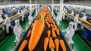 Inside a Modern Carrot Juice Factory: From Harvested Carrots to Final Bottles