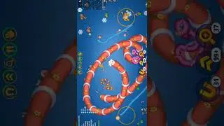WormsZone.io Best Trolling Pro Never Mess With Tiny Snak || gameplay with Santa snak