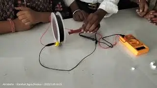 electric cureent due to moving  magnet and coil