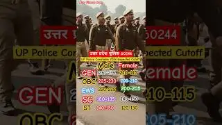 UP Police Constable 2024 Expected Cutoff #uppolice #uppreexam #shorts #shortvideo #upp