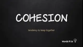 How to Pronounce COHESION in American English
