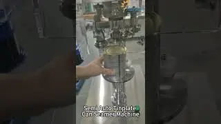 Semi Automatic Tinplate Can Seamer Equipment, Best Can Sealing Machine 2025 #shorts #canseamer