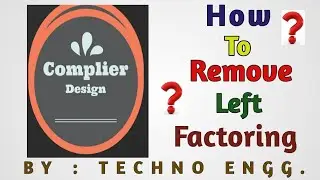 Elimination of left factoring|| left factoring in hindi || left factoring ||Compiler Design