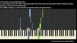 Because I Have Been Given Much / Tú me has dado muchas bendiciones, Dios / LDS / SUD Piano Tutorial