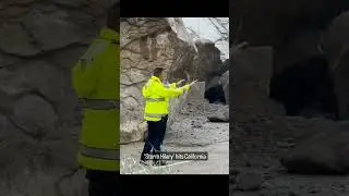 Storm Hilary causes flooding, rockslides in California #stormhilary #california #flooding #rockslide