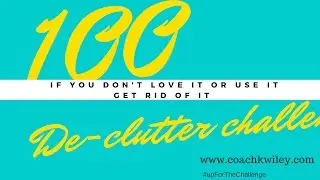 100 items de-clutter challenge