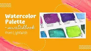 Lightwish Watercolor Palette Review | Walnut Wood Palette & Sketchbook