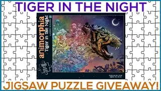 GIVEAWAY: Tiger in the Night Jigsaw Puzzle by Kerby Rosanes