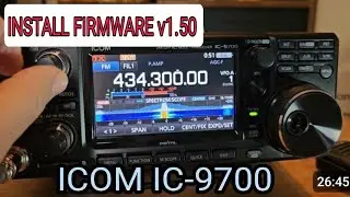 ICOM IC-9700, установка прошивки v1.50 - 2025