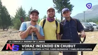 Incendios en Chubut: 12 mil hectáreas afectadas, casas quemadas y familias evacuadas