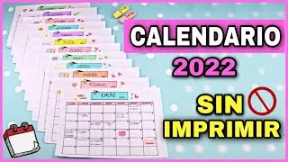 HAZ TU PROPIO CALENDARIO SIN IMPRIMIR NADA | PAPELERÍA CASERA | NatyGloss