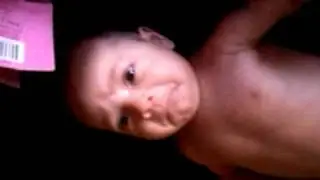Baby Meraya's cute little crying face
