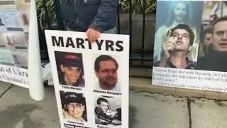 Protest on February 27, 2025 at the Cuban Embassy in DC for martyred Russian, and Cuban dissidents