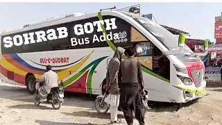 Sohrab goth bus adda Karachi | Bus terminal in Karachi to KPK  #buses