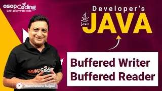 Buffered Text IO in Java | BufferedWriter | BufferedReader | Java for Developers | #Java #Lec92