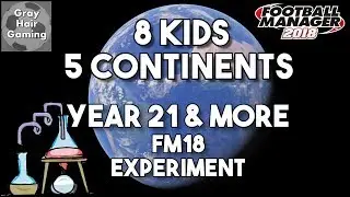 FM18 Experiment - Years 21 & Beyond - 8 Kids in 5 Continents in Low Reputation Teams & Leagues
