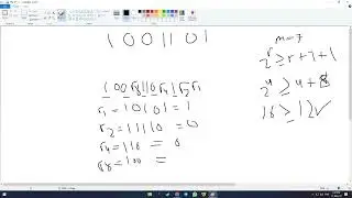Creating,Checking, and Correcting Hamming Code