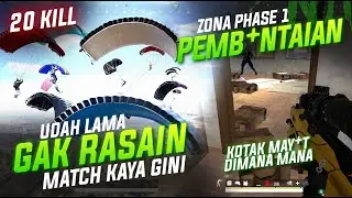 FULL GAME 20 KILL MATCH PEMB*ANTAIAN !! PHASE 1 MUSUH UDAH ABISS !! #pubg