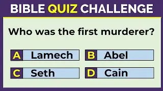 BIBLE QUIZ: ONLY A BIBLE GENIUS CAN SCORE 20/20 | #challenge 18