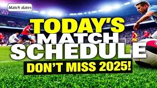 Today's matches schedule | Today's matches in full | Monday 27-01-2025