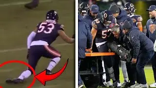 T.J. Edwards Injury: Painful Left Ankle Hit Forces Early Exit vs Packers