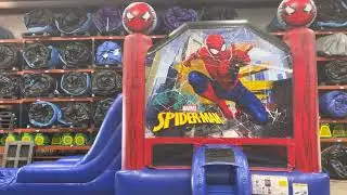 Spider-Man bounce house combo 3in1 rental from About to Bounce inflatable rentals