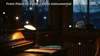 Soft Piano & Violin Instrumental for Late Night Focus | Calm Background Music