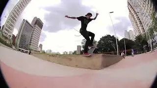 Luan Oliveira Bluntslide HUGE kickflip out