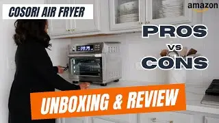 COSORI Toaster Air Fryer Combo Review & Unboxing in under 2 minutes | Amazon.com