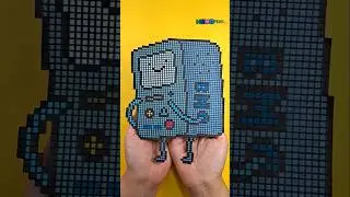 🎮 Drawing BMO in Pixel Art! Adventure Time's Cutest Console 💚 #pixelart #drawing #adventuretime #bmo