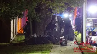 11-17-2024 Fort Worth, TX - Male arrested for DWI after crashing into power pole & tree