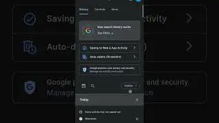 Google history delete information