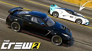 UMA FERRARI desafiou meu NISSAN GTR para um RACHA! ( INCRÍVEL ) - THE CREW 2