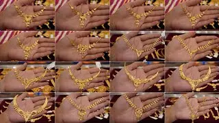 Gold necklace design with weight and price/Light weight gold necklace design pictures/sonar necklace