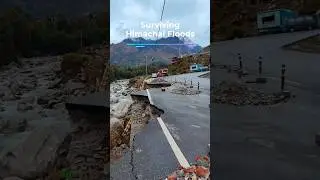 Some Visuals! Watch the aftermath of deadly floods in Himachal Pradesh #himachalfloods #himachal