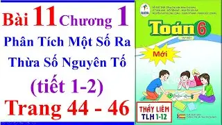 Toán Lớp 6 Bài 11 Chương 1 | Phân Tích Một Số Ra Thừa Số Nguyên Tố Trang 44 - 46 Cánh Diều Tiết 1 2