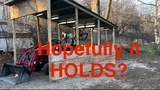 Completing the sand shed build!
