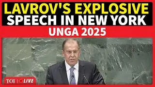 Lavrov UNGA Speech LIVE I Lavrov Drops Direct Message To Trump On Ukraine; Shreds&nbsp;'Hypocrisy'