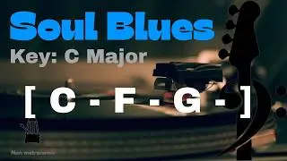 Soul Blues Bass Backing Track in C Major | Fun Practice Track For Bass