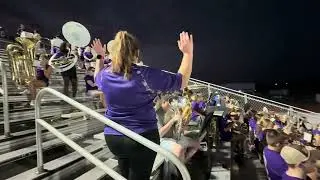 Gavin playing at the football game!